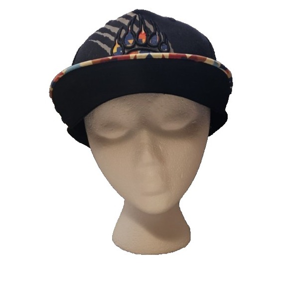 Other - Bear Paw Snapback One Size Adjustable Hat Multicolor Embroidered Aztec Print